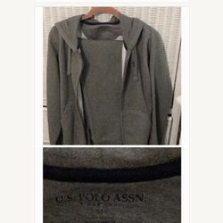 US ASSN Polo Gray Hoodie And Pants