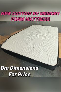 NEW CUSTOM RV MEMORY FOAM MATTRESS