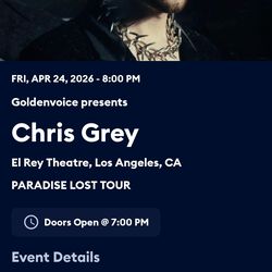 Chris Grey Ticket
