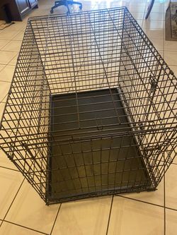 Large Wire Dog Crate with Tray 48” wide