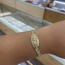 14k Pulsera De Virgen