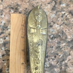 Brass mummy with carved stone shops