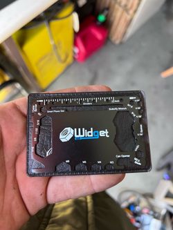 W4W WIDGET 43-in-1 Credit Card Multitool Wallet Tool Black w/ Case