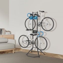 Bike garage rack