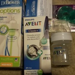 Dr Browns, Evenflo , Avent Bottles 