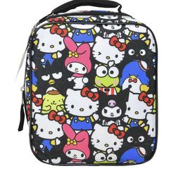 Hello Kitty & Friends Rectangle Lunch Bag - Black