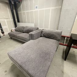 Grey Couch With Sectional 