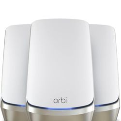Netgear Orbi Quad-Band Mesh Wi-Fi 6E System 3-Pack White