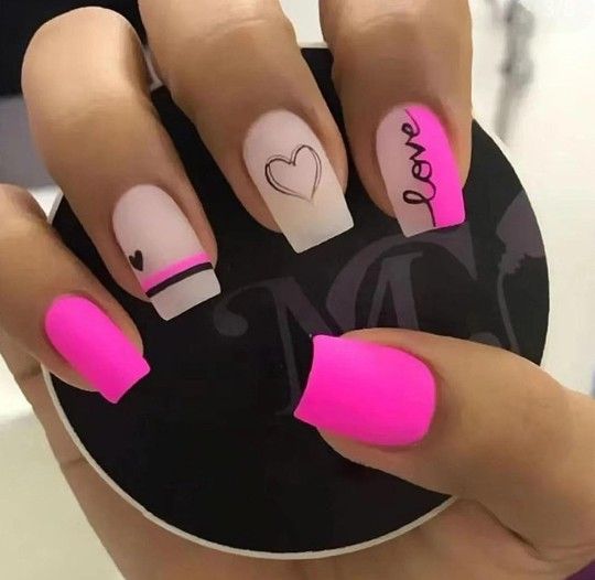24-pcs Short Square Press on Nails