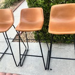 Set Of 3, 30” Barstools 
