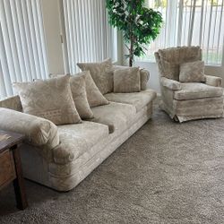 Couch Set W Hideaway bed 