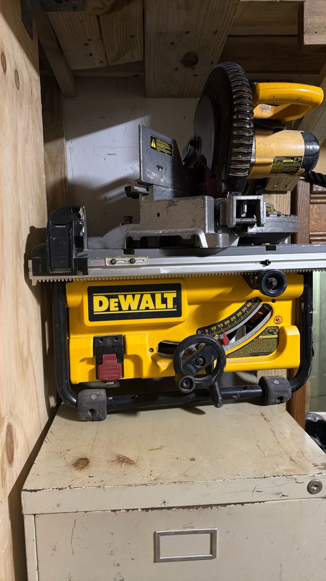 Used Table Saw End Chop Saw. Used In Wood Conditions. 