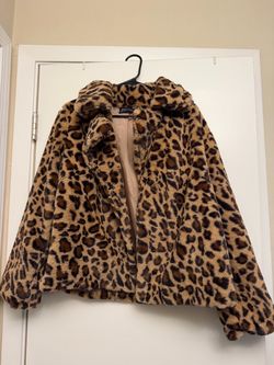 Cheetah coat size L