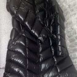 Womens Moncler Marcus Long Down Jacket 