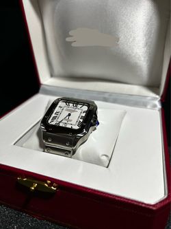 40mm Square Face Santos-Style Bracelet