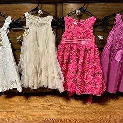 4Pcs Girls Size 4 Fancy Dresses $15 firm cash at pickup in Apex