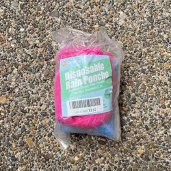 Disposable Rain Poncho 