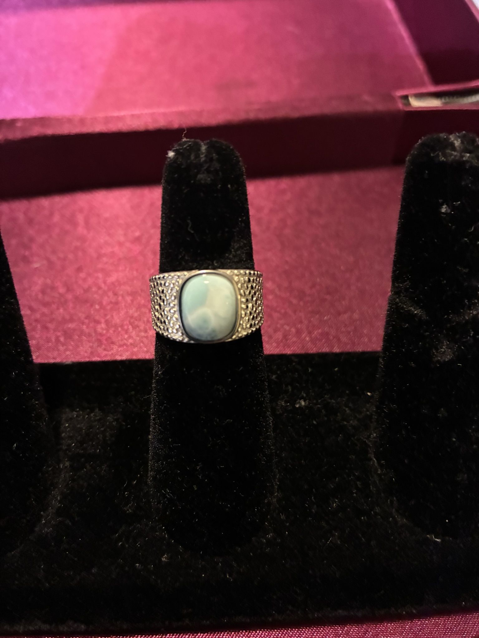 Beautiful Larimar Ring