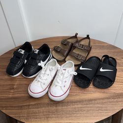 Toddler Shoes & Sandals Bundle, Converse, Nike, OshKosh, Sizes 8–10C