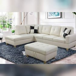 Brand New 2pc Sectional With FREE Ottoman Ready For Delivery 🚚 