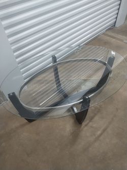 3 pc Glass Table Set