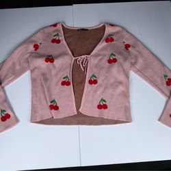 Pink Cherry Cardigan