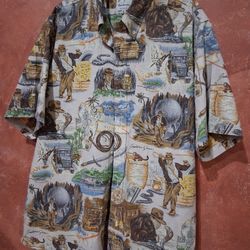 Reyn Spooner "Raiders of the Lost Ark" Aloha Shirt* XLarge