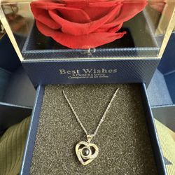 Eternity rose with Necklace