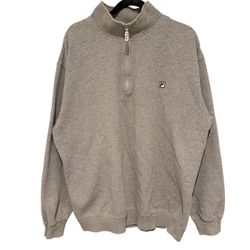 FILA Gray Quarter Zip