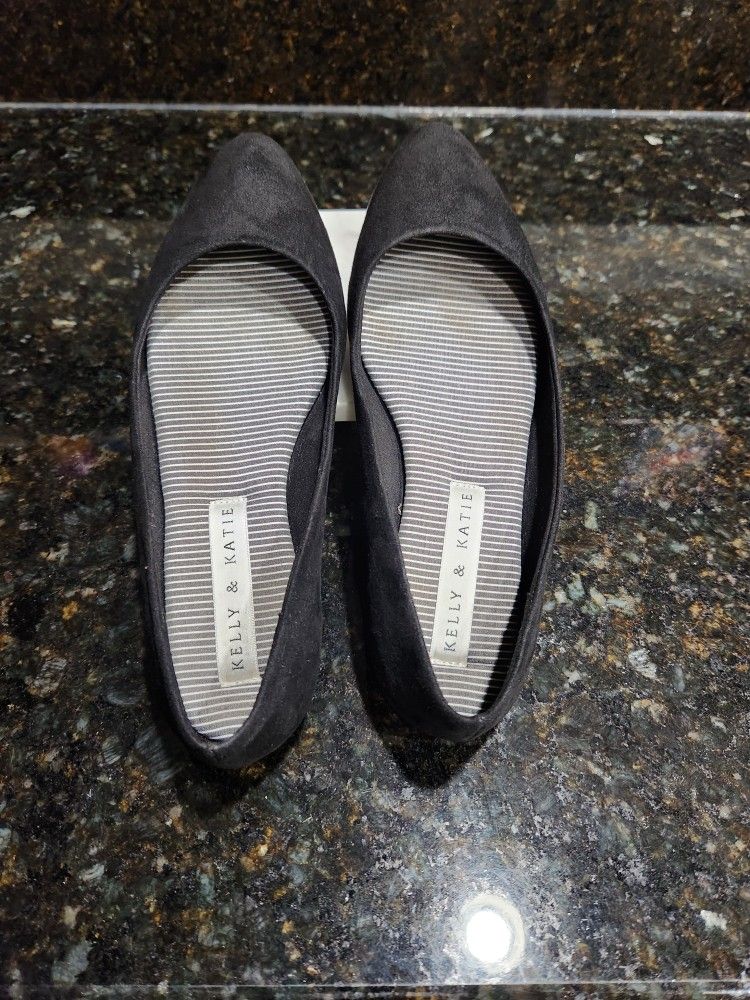 BUY 1 JEWLERY ITEM GET 1 50% OFF__BLACK BALLET FLATS