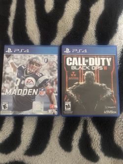 PS4 games Madden 17 & black ops 2