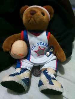Brass button sports bears,all star basketball "rocket"