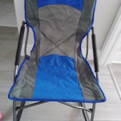 Alps Mountaneering Collapsable Rocker- Blue, Steel Frame