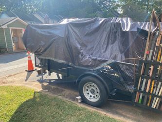 Single Axle 6x12 2ft sides landscaping  Trailer