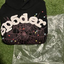 *BRAND NEW* SP5DER LOGO HOODIE “BLACK” S