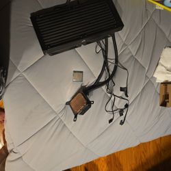 High End Processor Intel I9-11900k And Liquid Water Cooler Corsair H100i Rgb Elite Aio