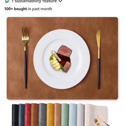 Faux Leather Place Mats 