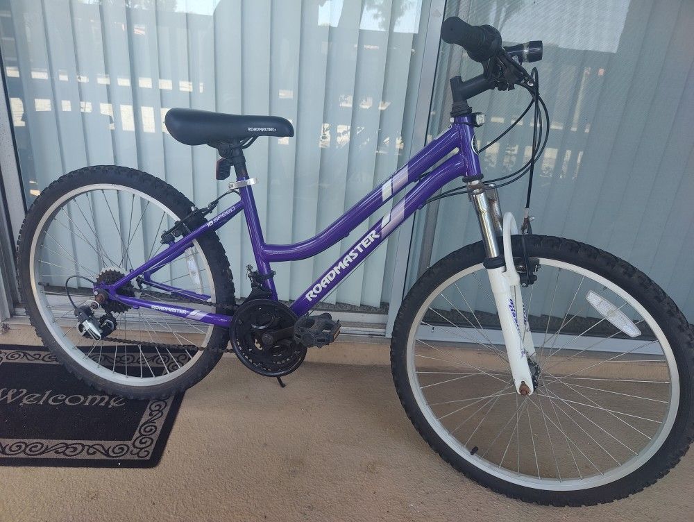 Roadmaster 24" Granite Peak Girls Mountain Bike, Purple