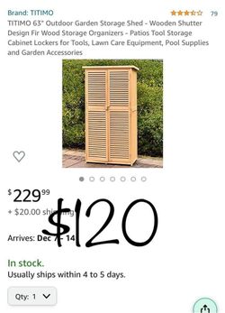 Brand New Outdoor Garden Shed Going For 120