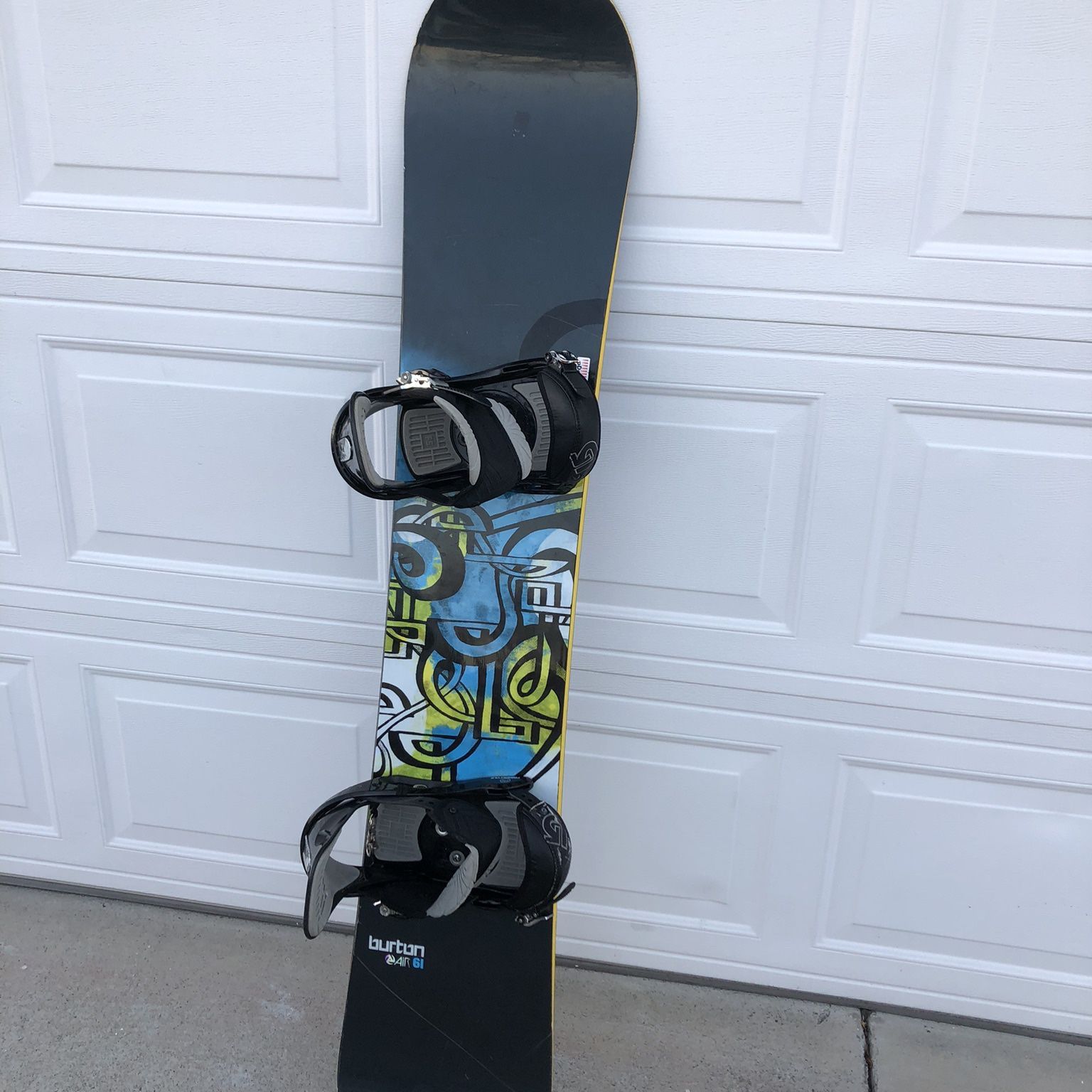 burton air 61 snowboard Burton Air 161 cm Snowboard w/Burton Freestyle bindings large size for Sale  in Milpitas, CA