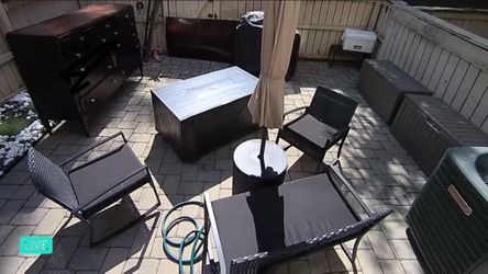 Patio see with umbrella and base