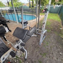 Marcy 10.0 Power Rack Platinum With Weights And Bar