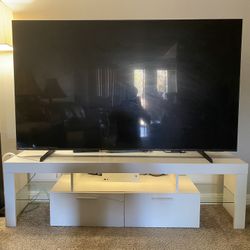 TV Stand For Upto 70” High Gloss With Led RGB Changeable Lights 