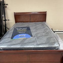 QUEEN BED WITH MATTRESS 