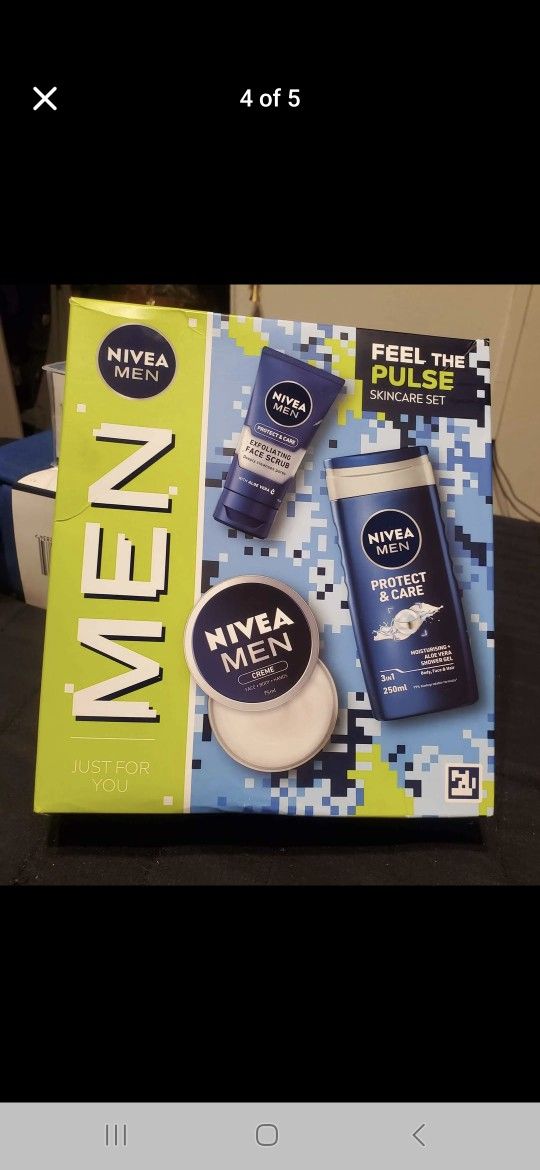 NIVEA MEN FEEL THE PULSE SKINCARE GIFT SET NEW