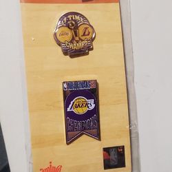NBA Los Angeles Champions 2 Pins Collections 