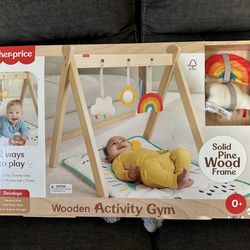 FisherPrice wooden activity gym nib