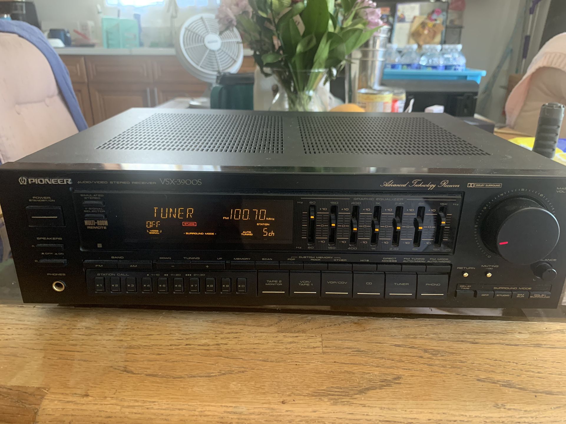 Pioneer AV Stereo Receiver W/Graphic Equalizer