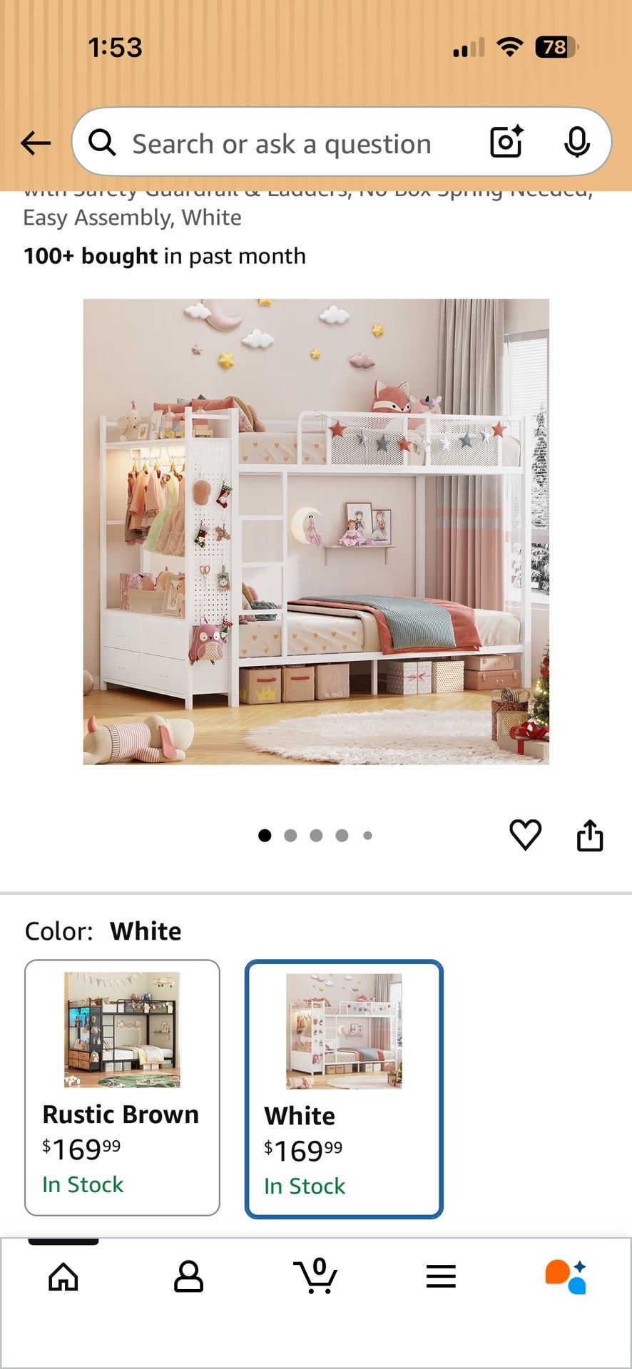 Twin Over Twin Bunk Bed