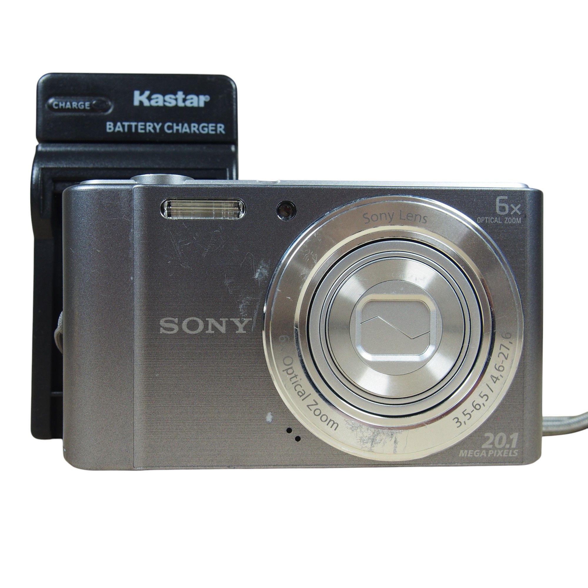 Sony CyberShot DSC-W810 20.1MP Digital Camera Silver Bundle w/Charger + Battery Comes with: Camera Charger Battery Wrist Strap *ask for a memory card